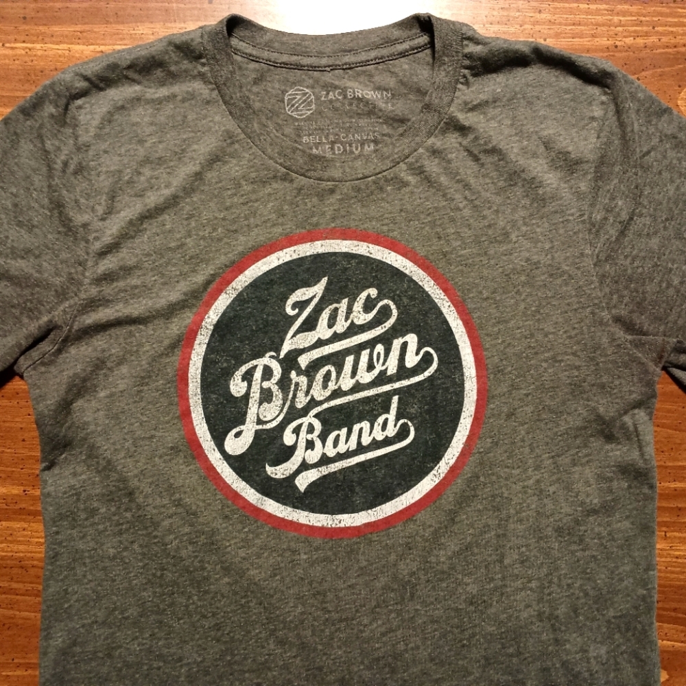 ZAC BROWN BAND CONCERT T-SHIRT - Medium // Music Country Rock Tour Tee Shirt